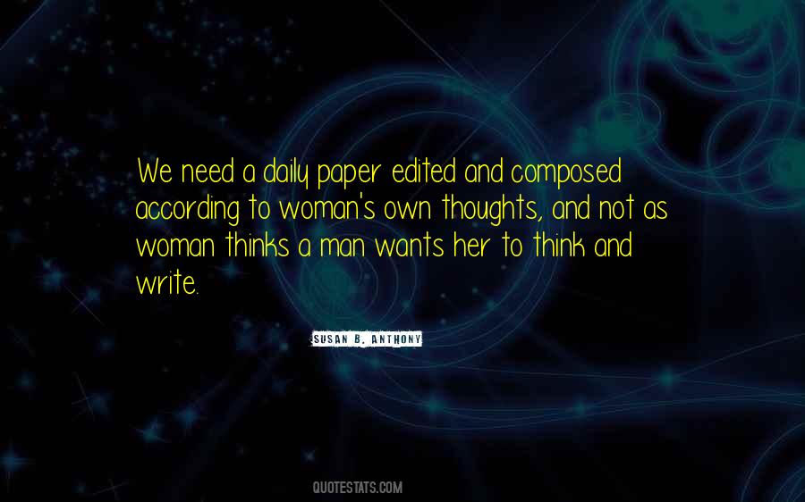 A Man Wants A Woman Quotes #900899