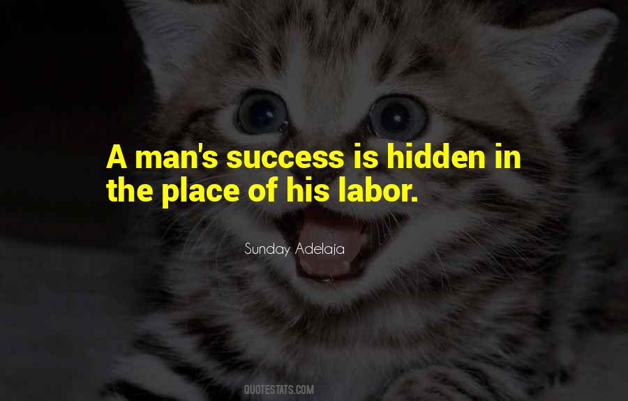 A Man's Success Quotes #1375998