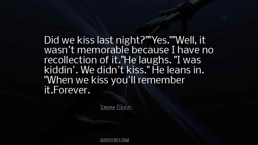 A Memorable Night Quotes #470549