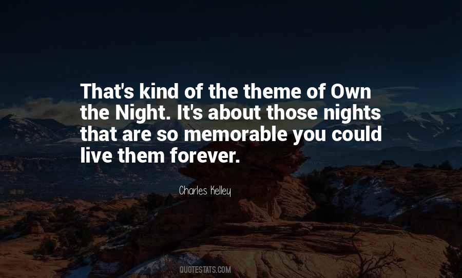 A Memorable Night Quotes #886903