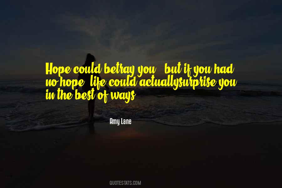 Quotes About No Hope In Life #1362704