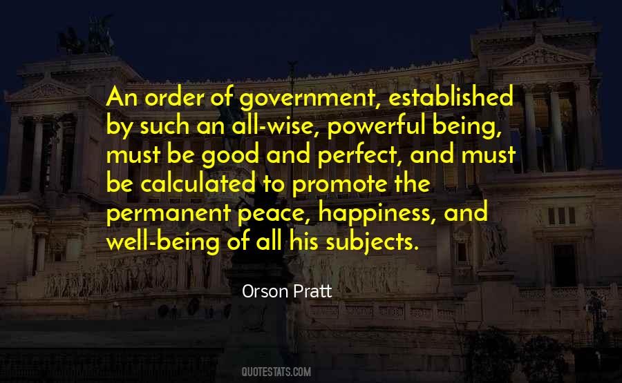 Perfect Government Quotes #1228221