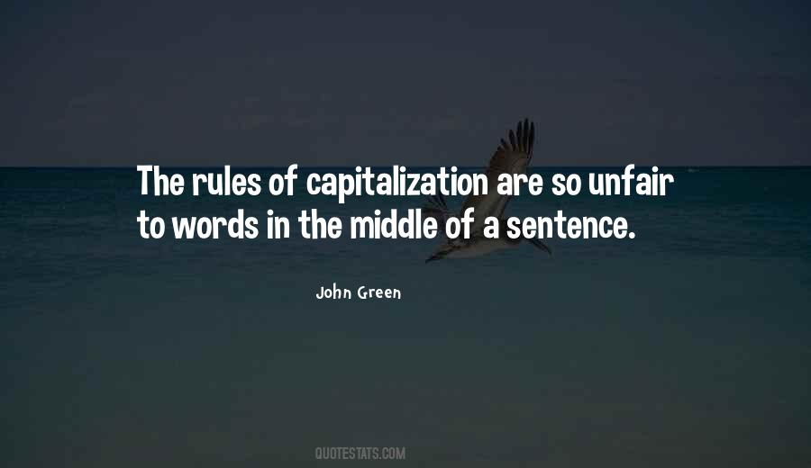 Capitalization Rules Quotes #65422
