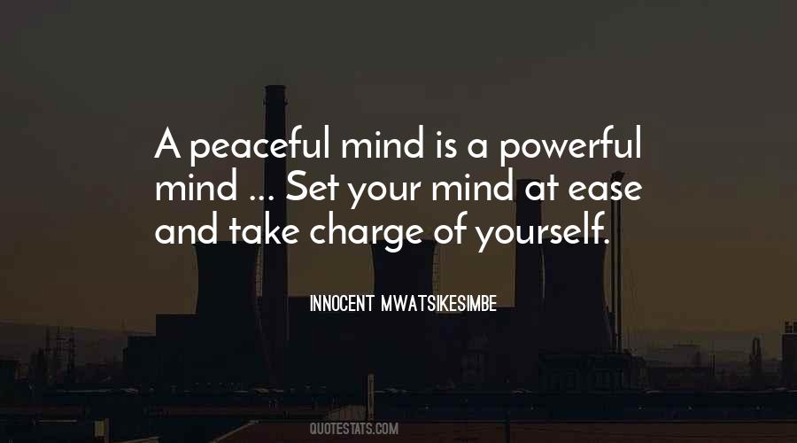 A Mind At Peace Quotes #1842705