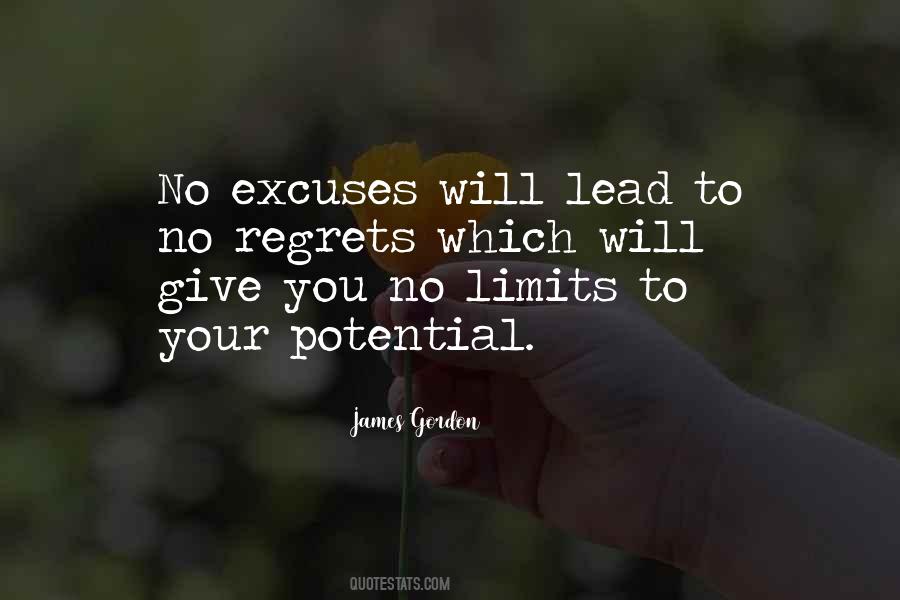 Quotes About No Excuses #156438