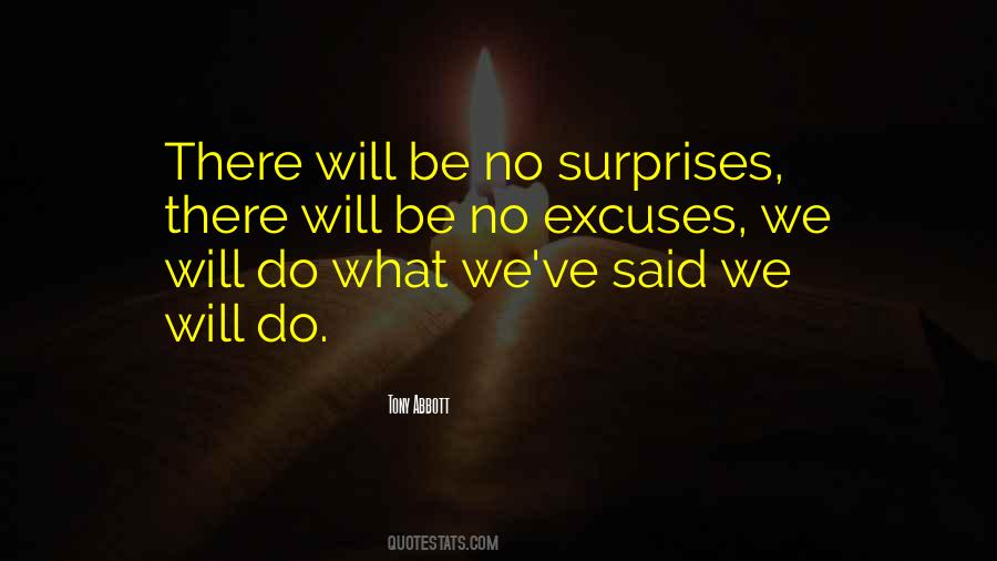 Quotes About No Excuses #935453