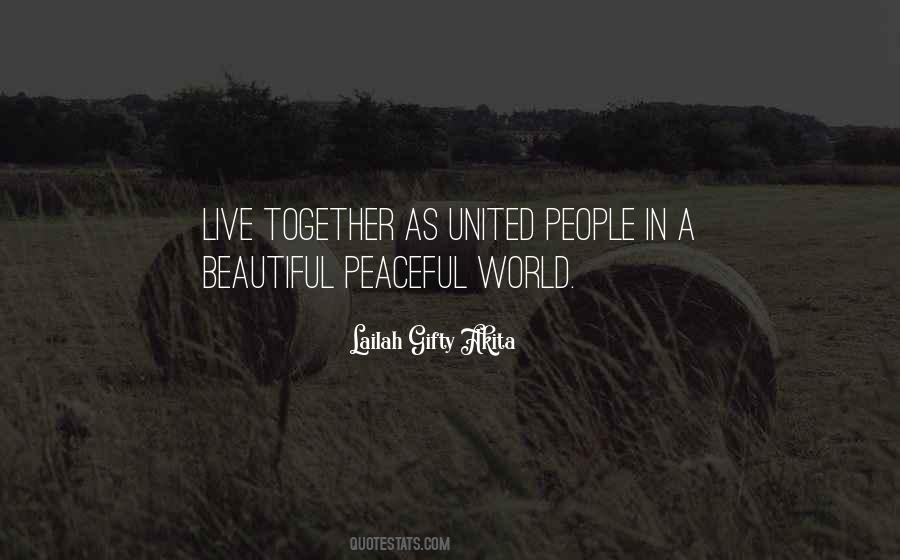 A Peaceful World Quotes #656176