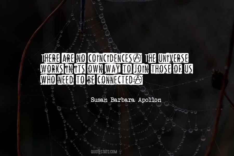 Quotes About No Coincidences #17317