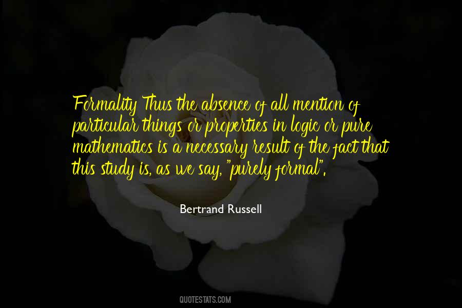 A Pure Formality Quotes #967887