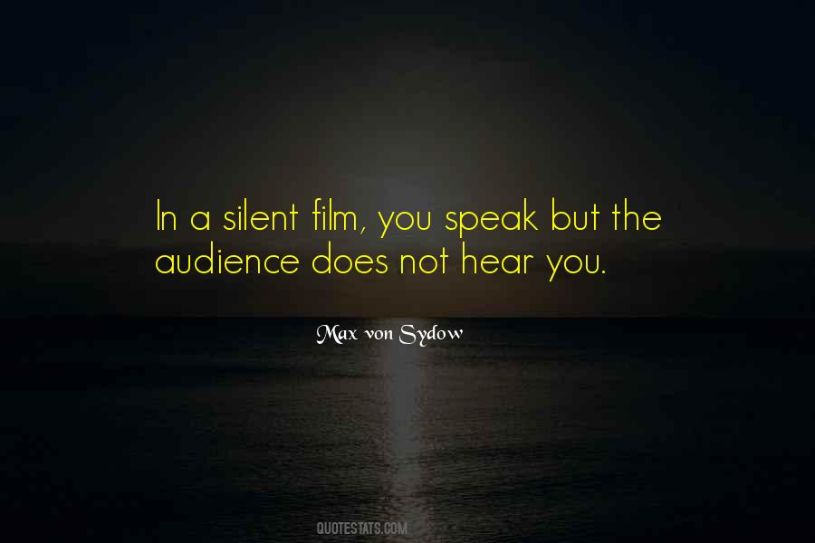 A Silent Film Quotes #1146298