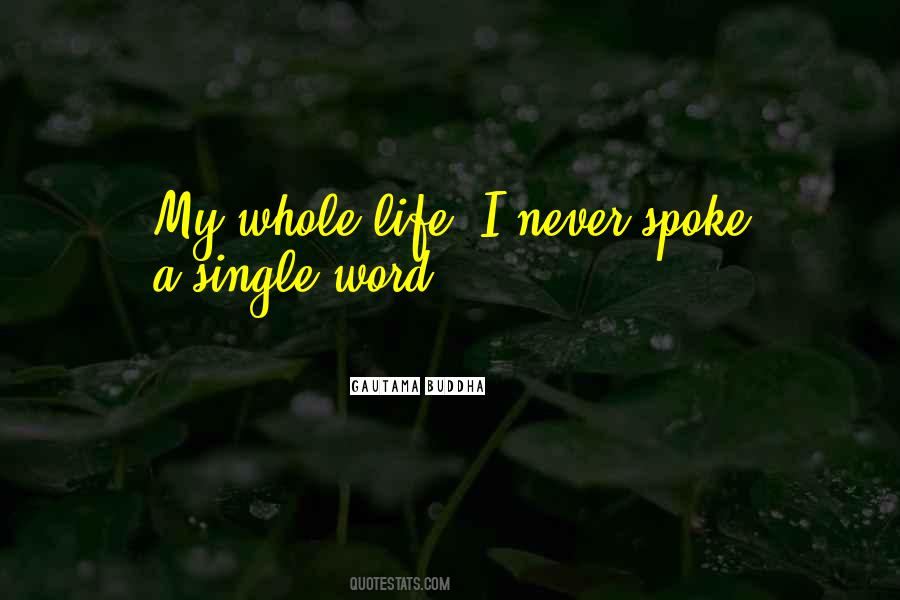 A Single Word Quotes #1065510