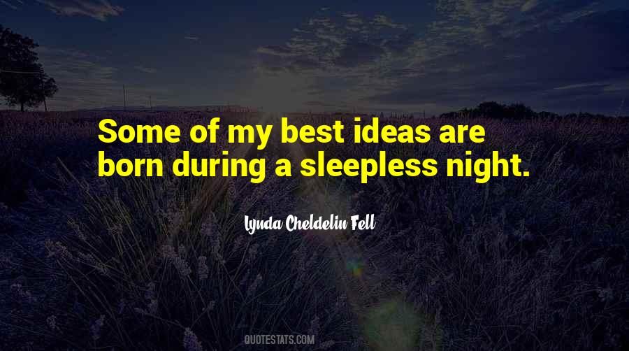 A Sleepless Night Quotes #327564