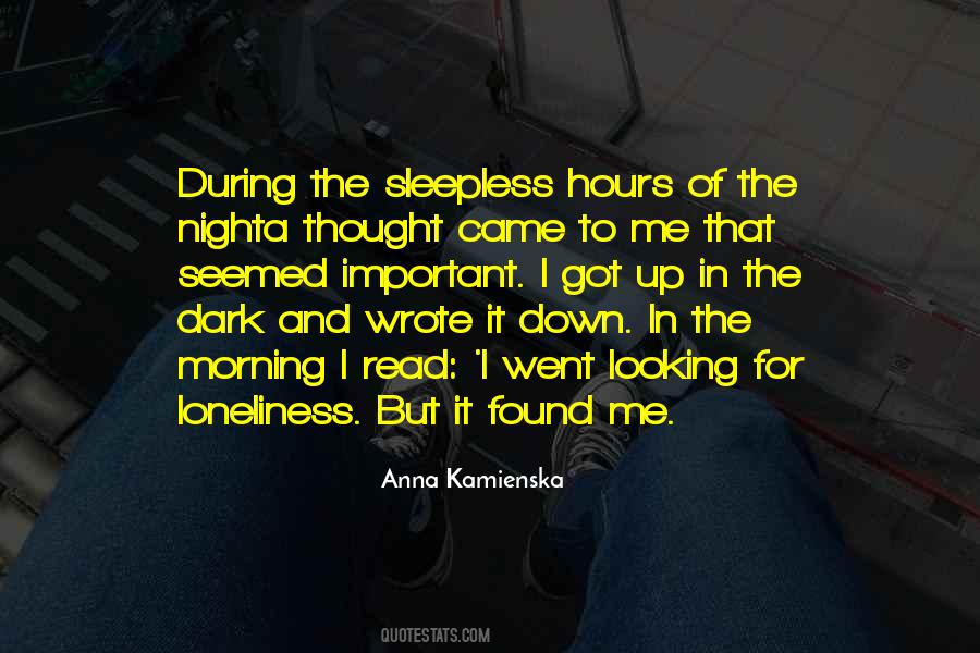 A Sleepless Night Quotes #589734