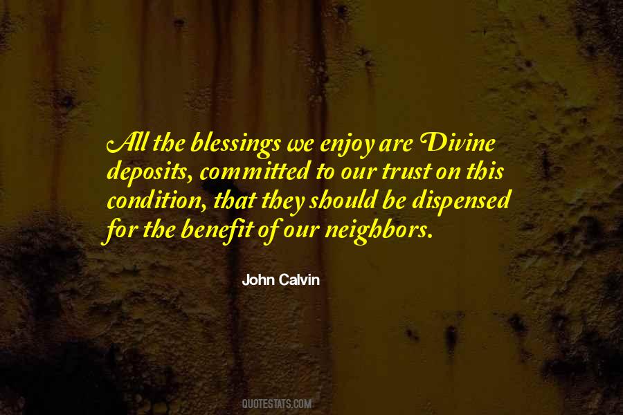 Divine Benefit Quotes #797066