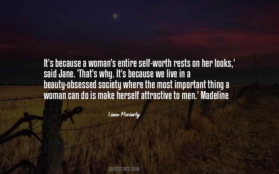 A Woman's Self Worth Quotes #1604919