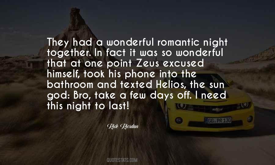 A Wonderful Night Quotes #1051982
