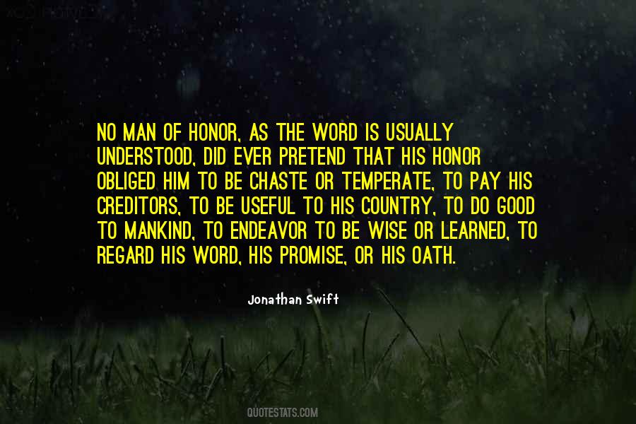 A Word Of Honor Quotes #235829