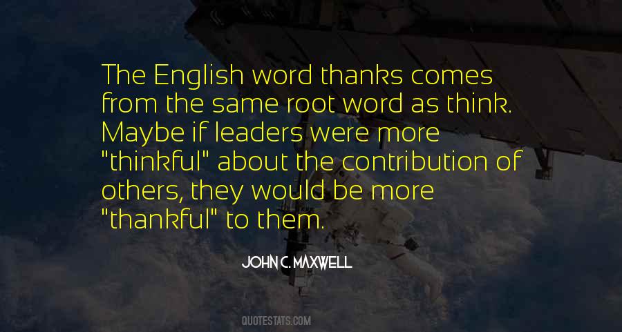 A Word Of Thanks Quotes #235887