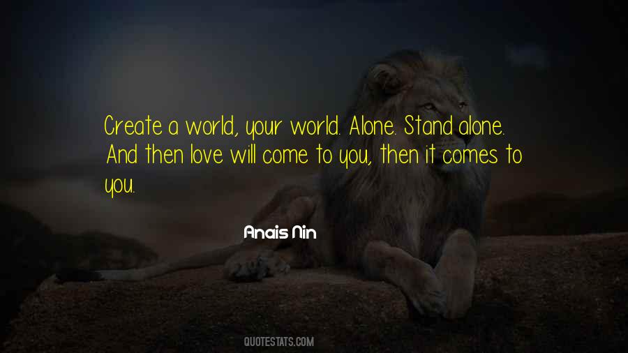 A World Alone Quotes #473788