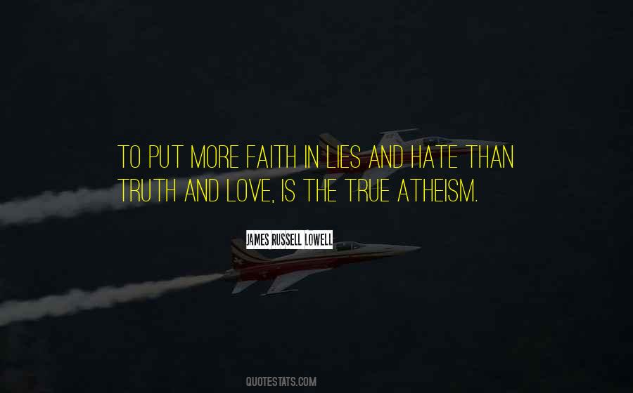 True Atheism Quotes #259706