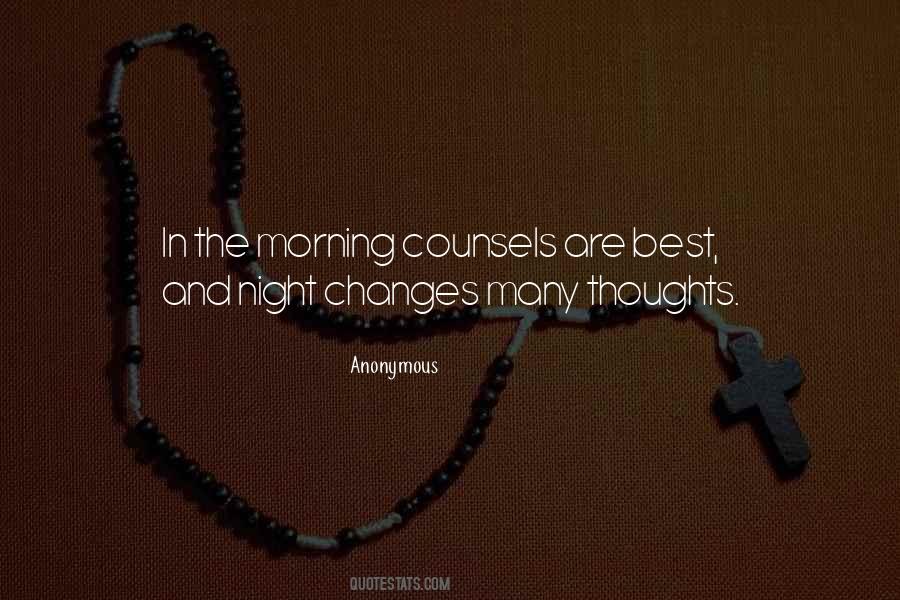 Quotes About Night Thoughts #949603