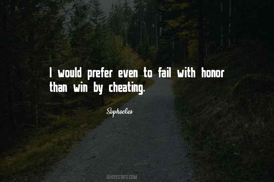 Cheating To Win Quotes #406378