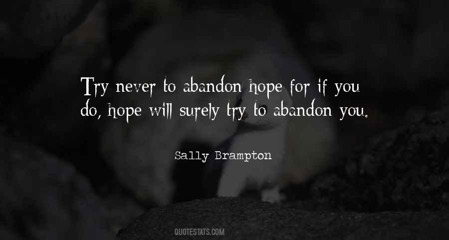 Abandon All Hope Quotes #1319212