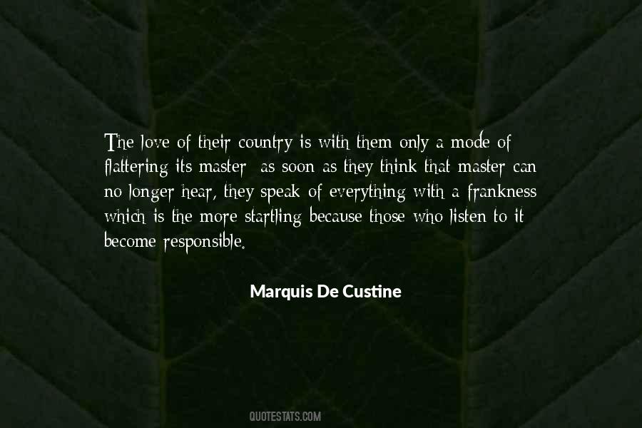 Love Their Country Quotes #554504