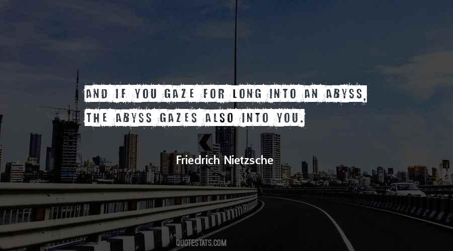 Quotes About Nietzsche Abyss #712564