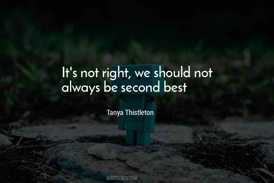 Always Second Quotes #243423