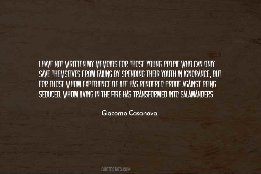 Ignorance Of Youth Quotes #335297