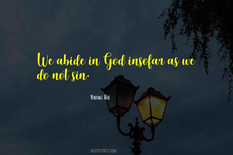 Abide With God Quotes #163416