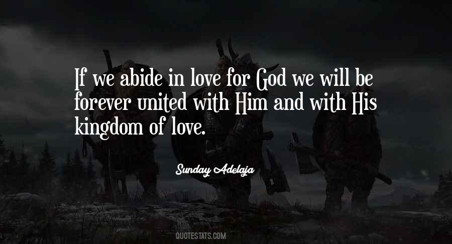 Abiding In God Quotes #1211097