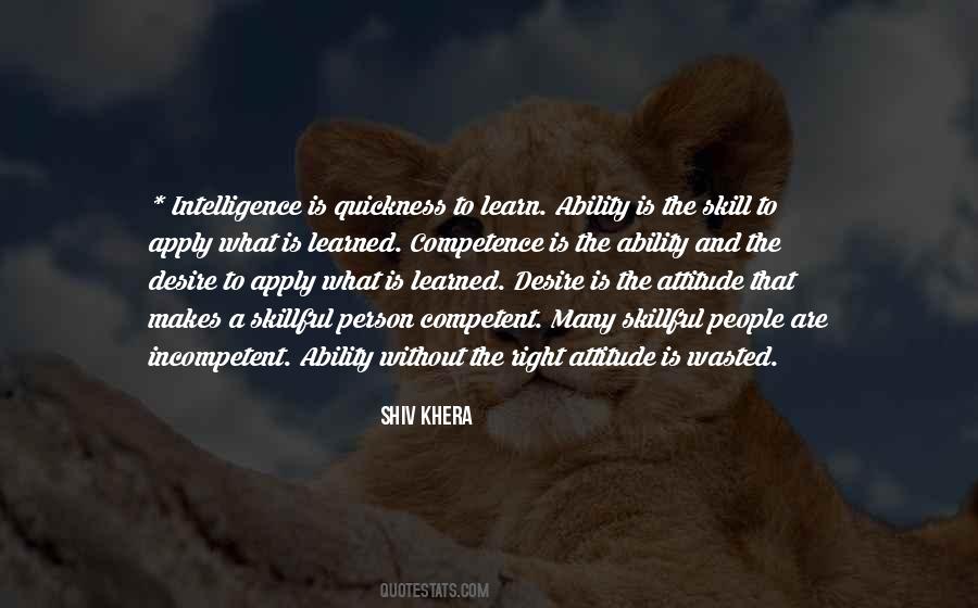 Ability And Attitude Quotes #519434