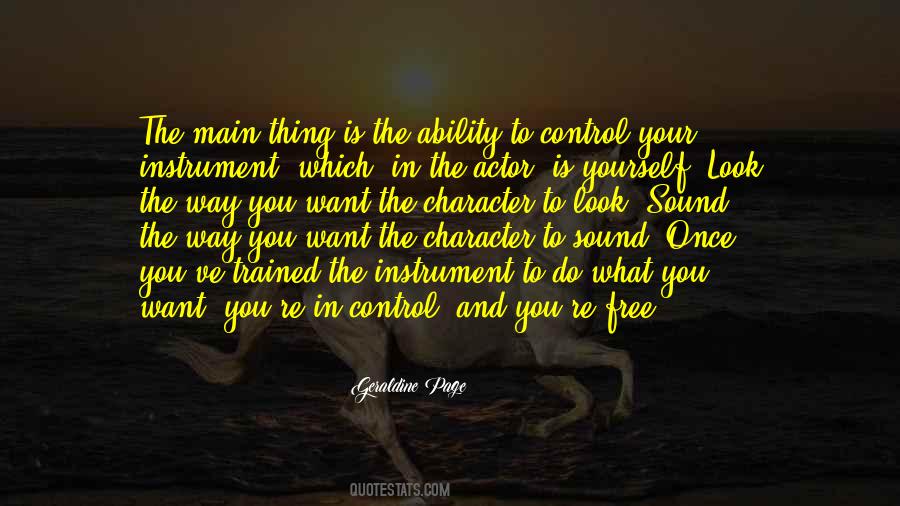 Ability And Character Quotes #396586