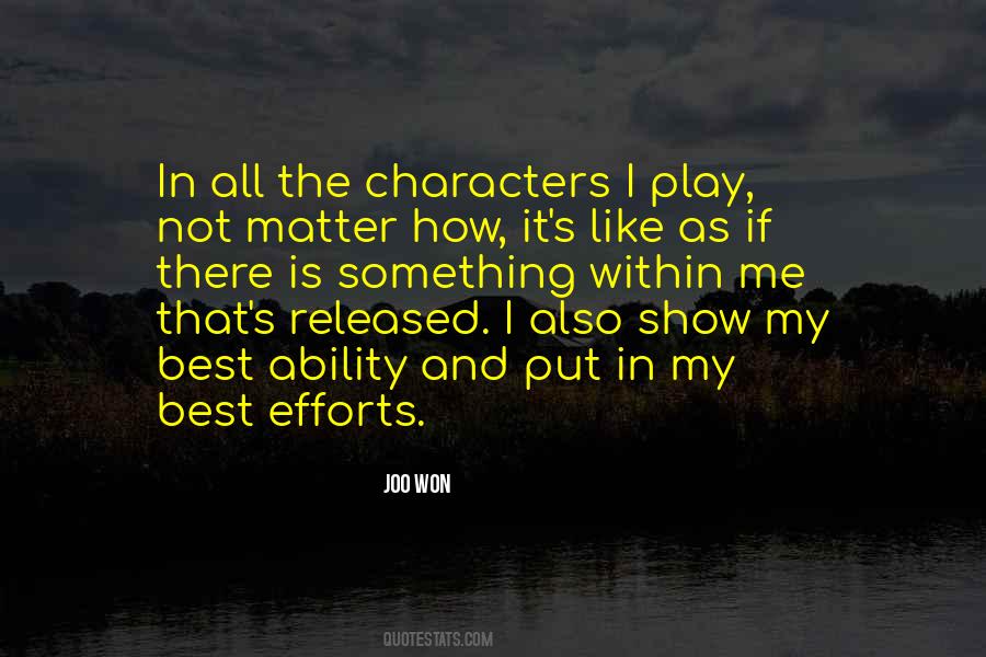 Ability And Character Quotes #532956