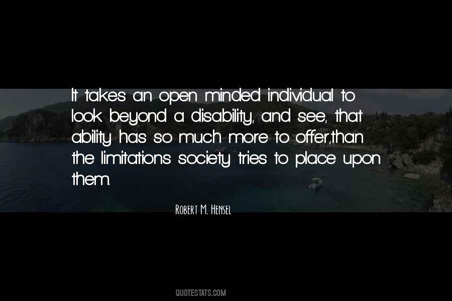 Ability Vs Disability Quotes #23476