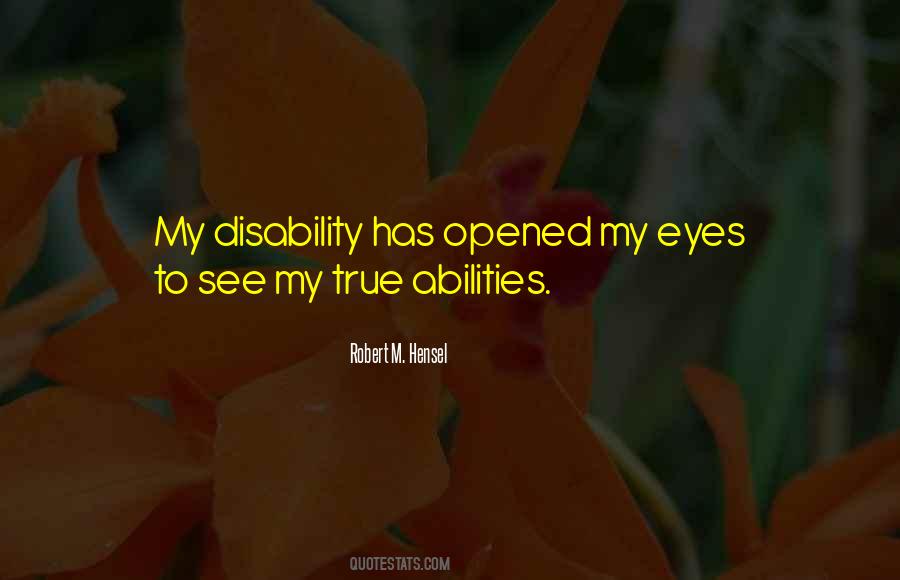 Ability Vs Disability Quotes #308431