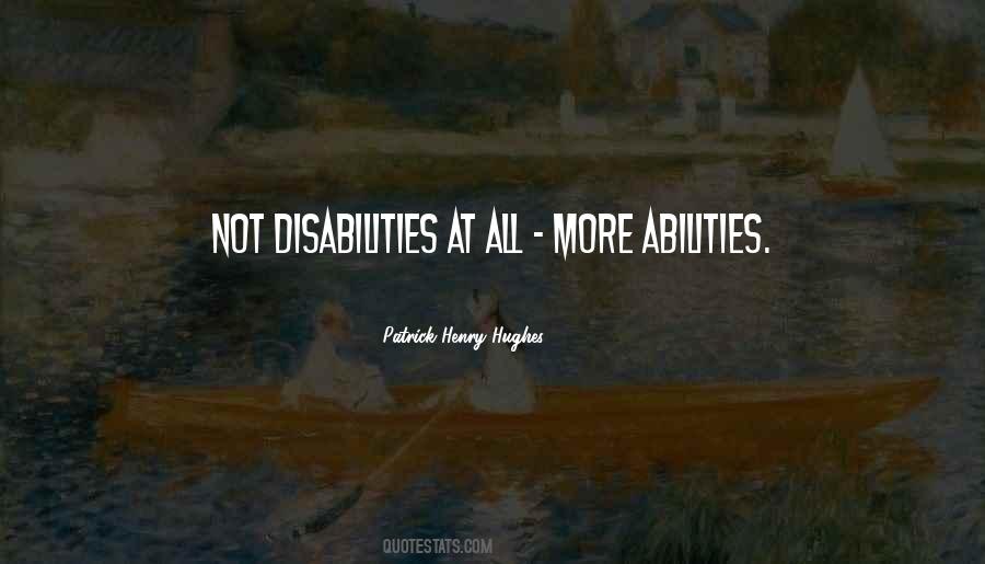Ability Vs Disability Quotes #336388