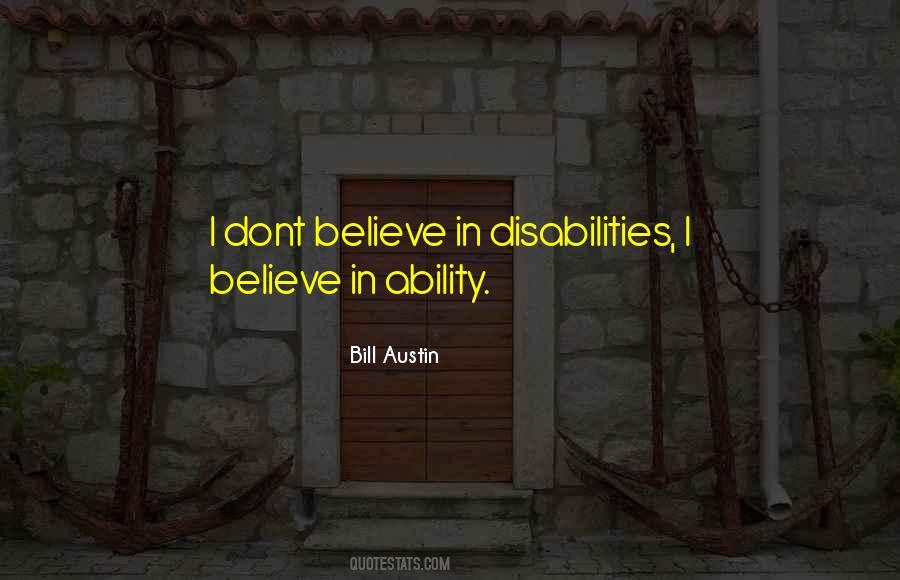 Ability Vs Disability Quotes #542045