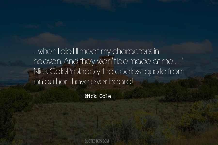 Quotes About Nick #1070901