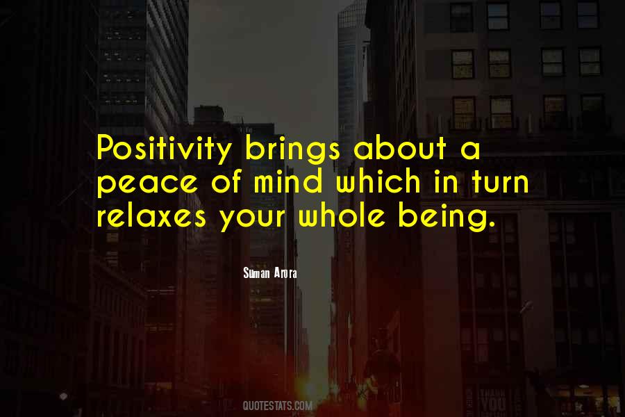 About Being Positive Quotes #1219738