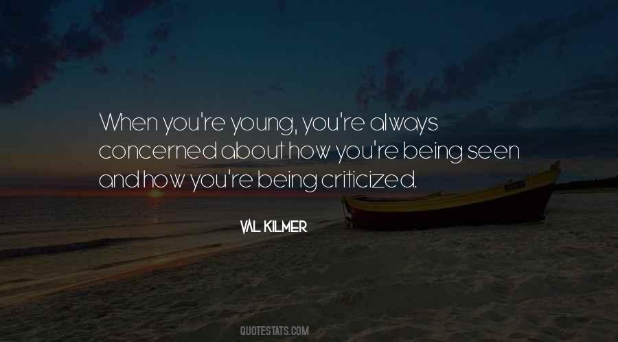 About Being Young Quotes #553774