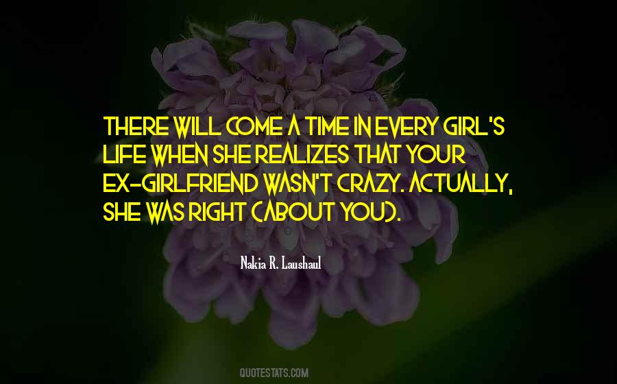 About Crazy Girl Quotes #1045690