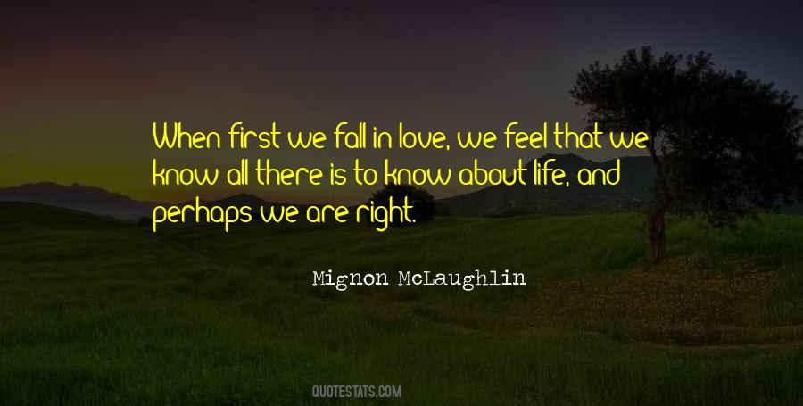 About To Fall In Love Quotes #1721094