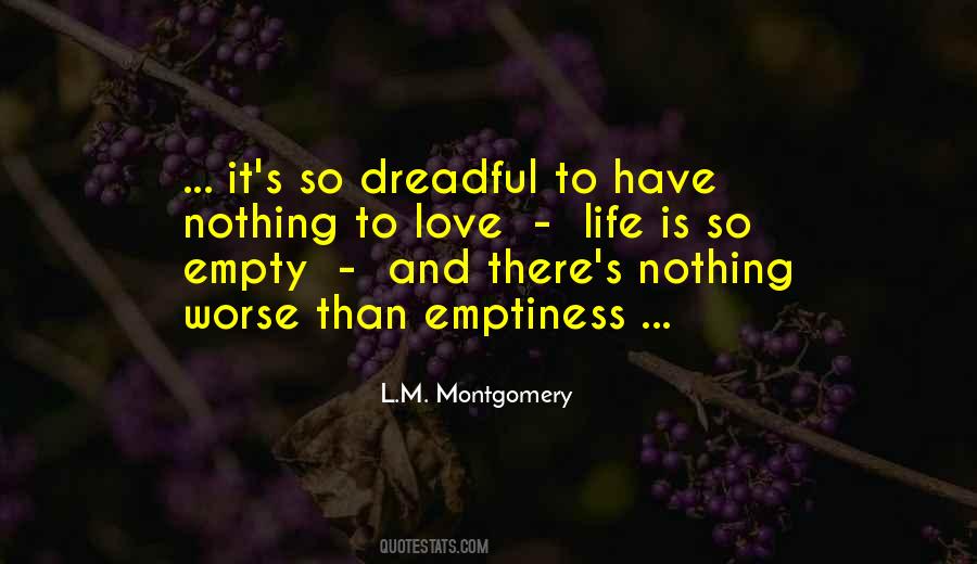 Love Emptiness Quotes #1168725