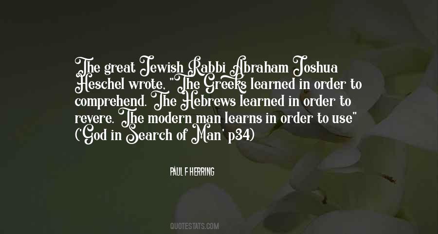 Abraham Joshua Quotes #1112888