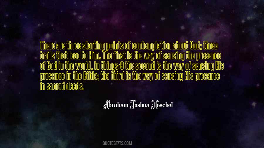 Abraham Joshua Quotes #283635