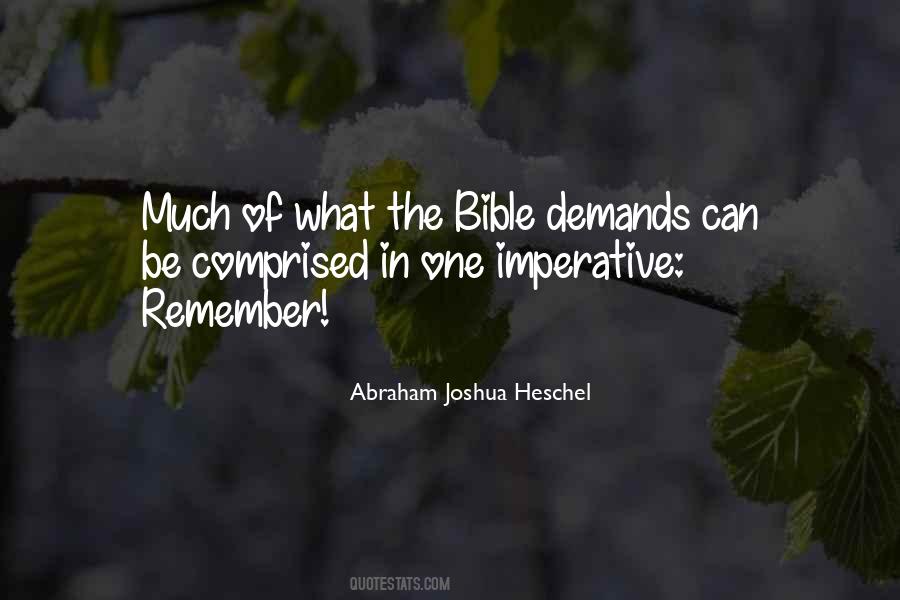 Abraham Joshua Quotes #610056