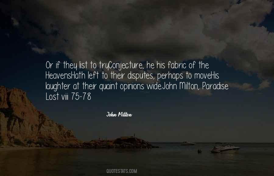 John Milton Paradise Lost Quotes #240226